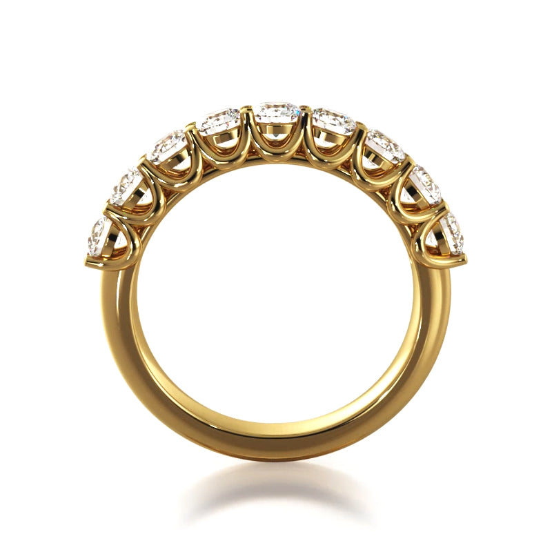 1.08 ct. Round Diamond Wedding Band-VIRABYANI
